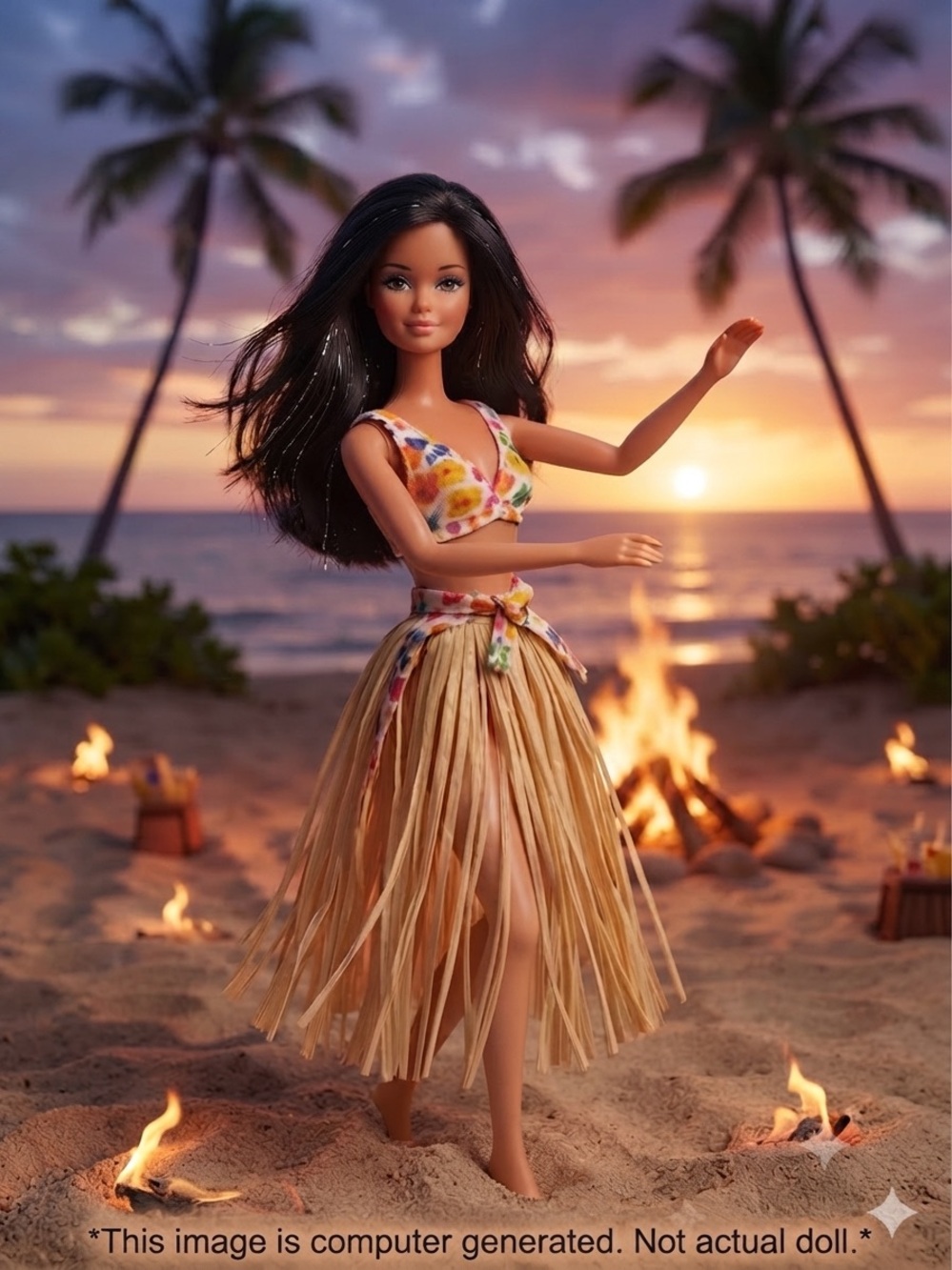 Vintage 1975 Hawaiian Barbie (Steffie Face Mold)